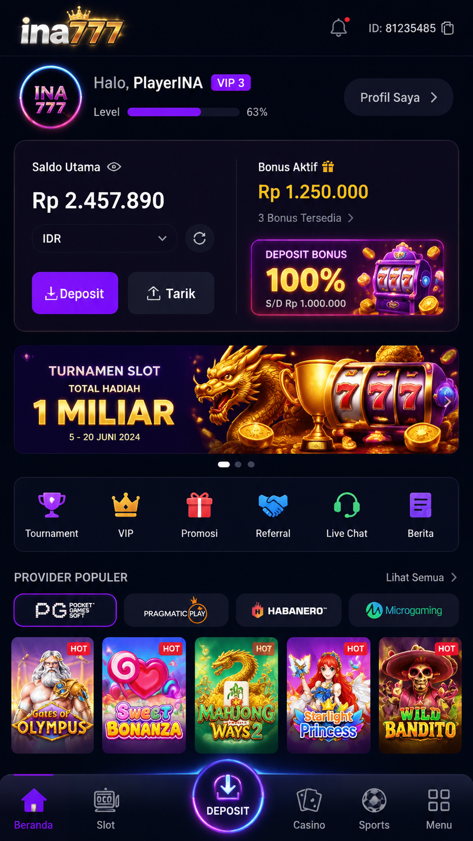 Screenshot 3 ina777